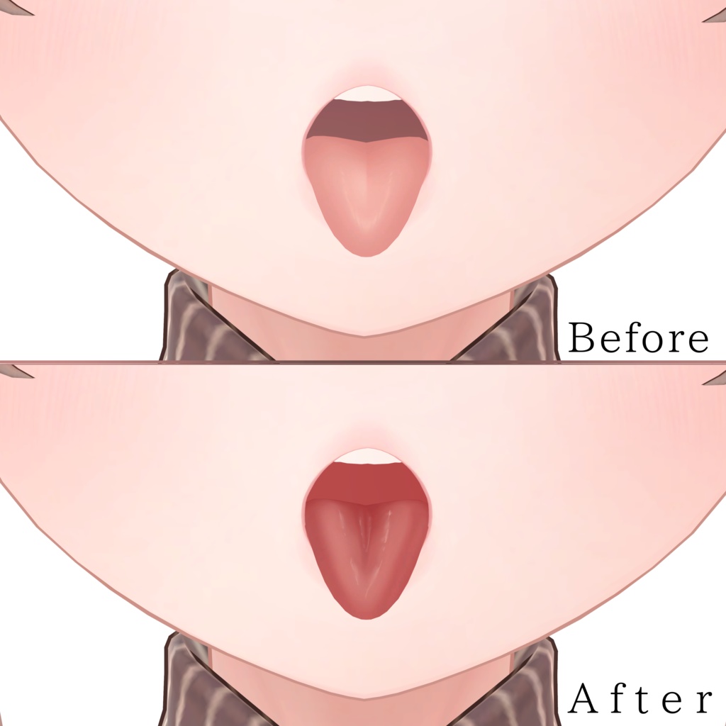 雫の瞳【Manuka】Makeup+tongue&eye texture