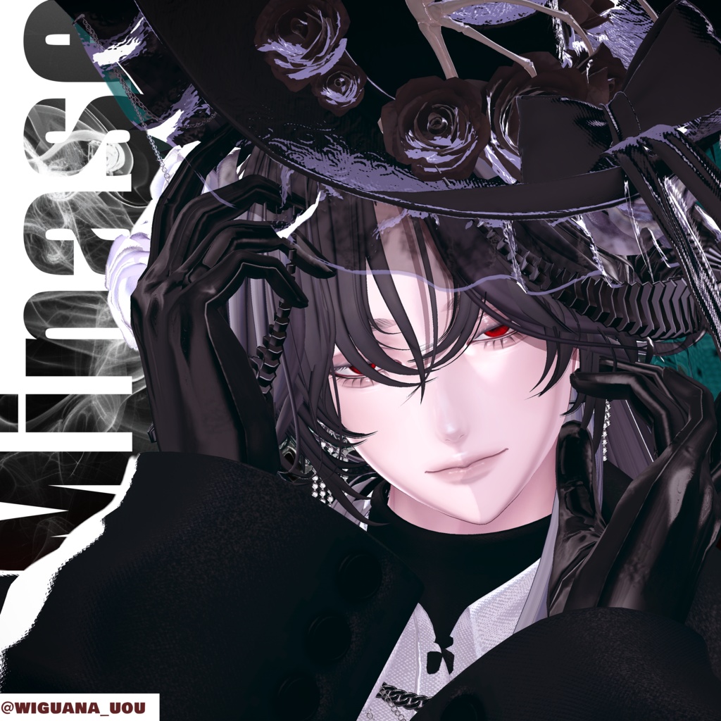 ♥️【10アバター対応】Crimson Veil 深紅のベール Make up Texture♥️