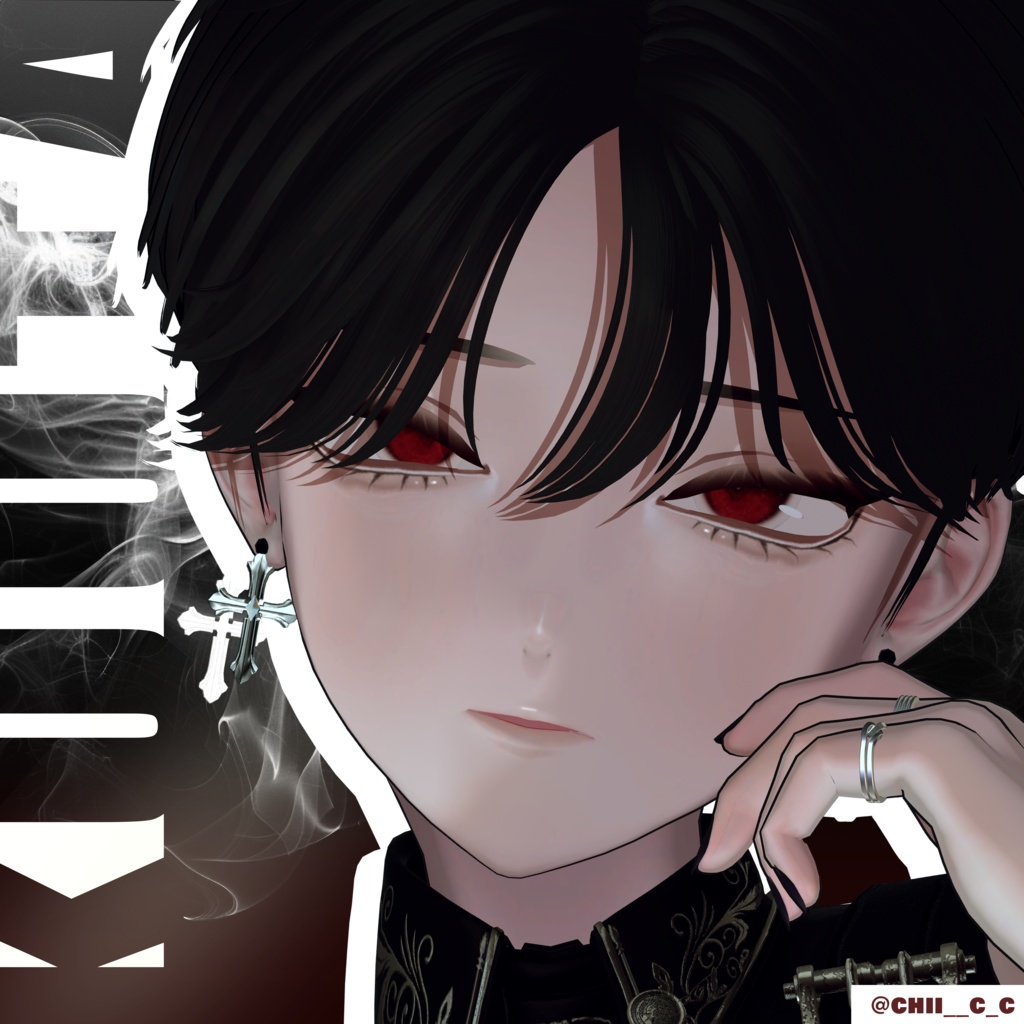 ♥️【10アバター対応】Crimson Veil 深紅のベール Make up Texture♥️