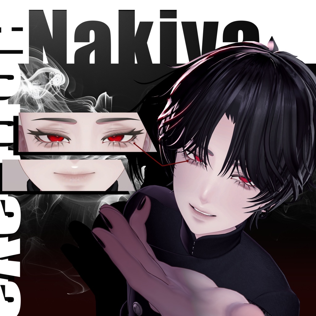 ♥️【10アバター対応】Crimson Veil 深紅のベール Make up Texture♥️