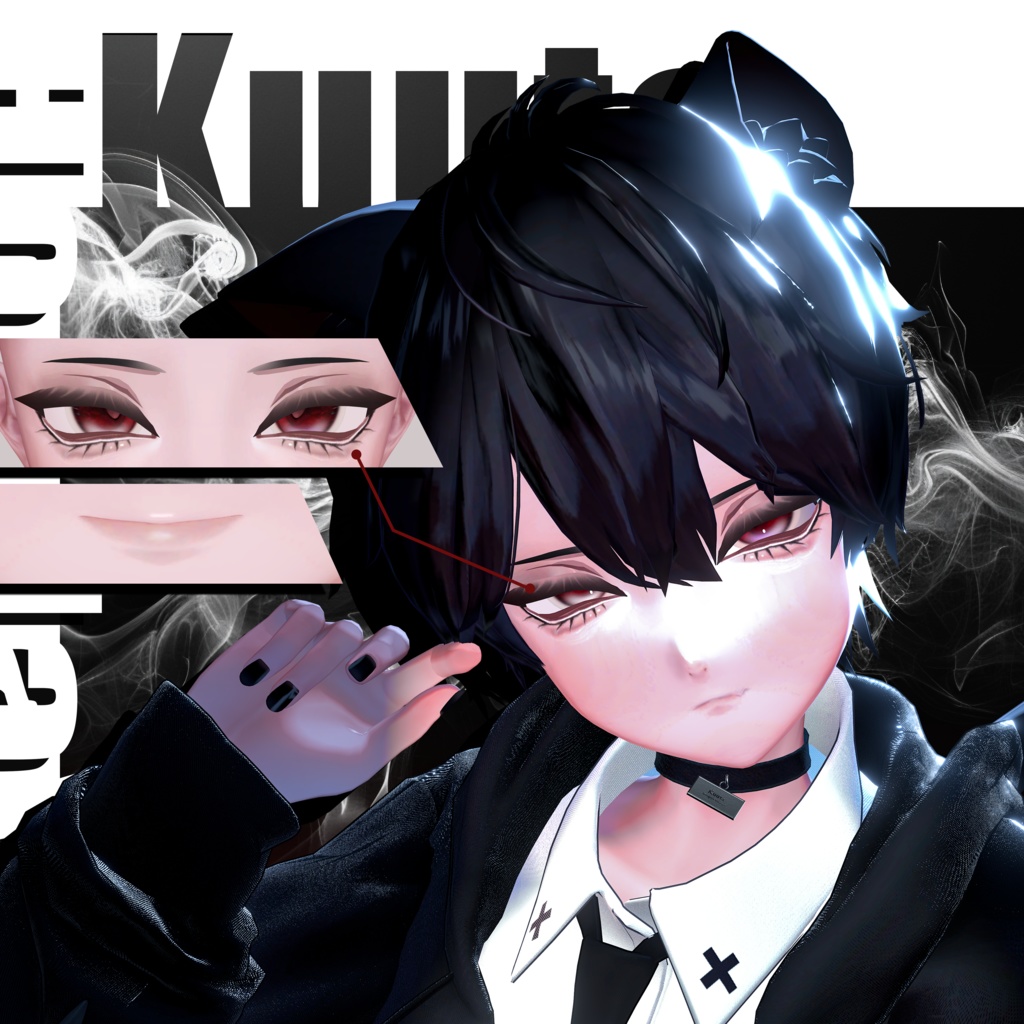 ♥️【10アバター対応】Crimson Veil 深紅のベール Make up Texture♥️