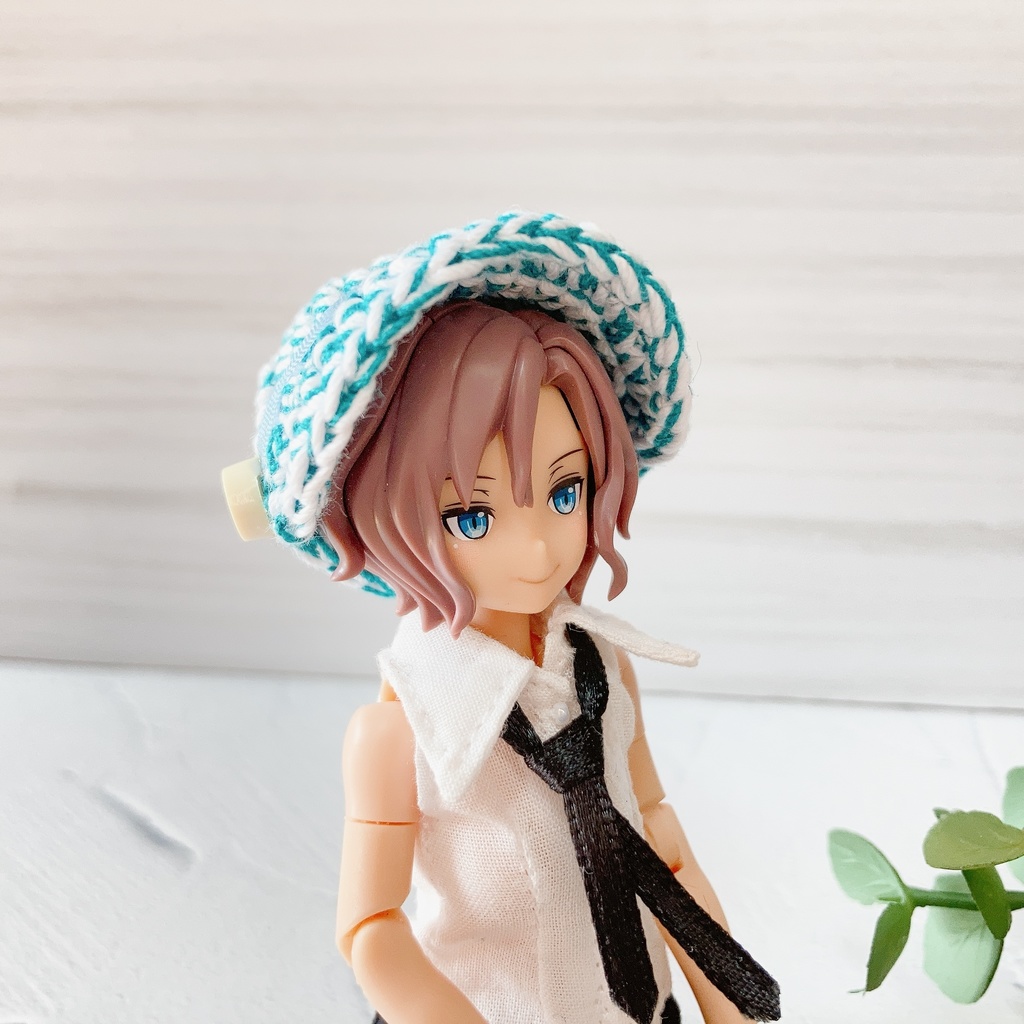 メガミデバイス等 1/12サイズ クロッシェハット ブルーグリーンMIX