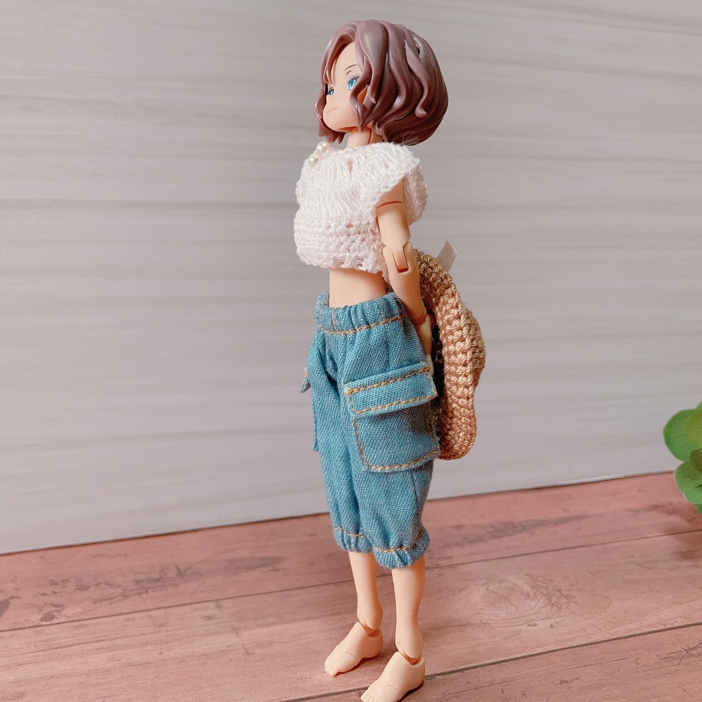 メガミデバイス等 1/12サイズ クロッシェトップス ショート丈 白