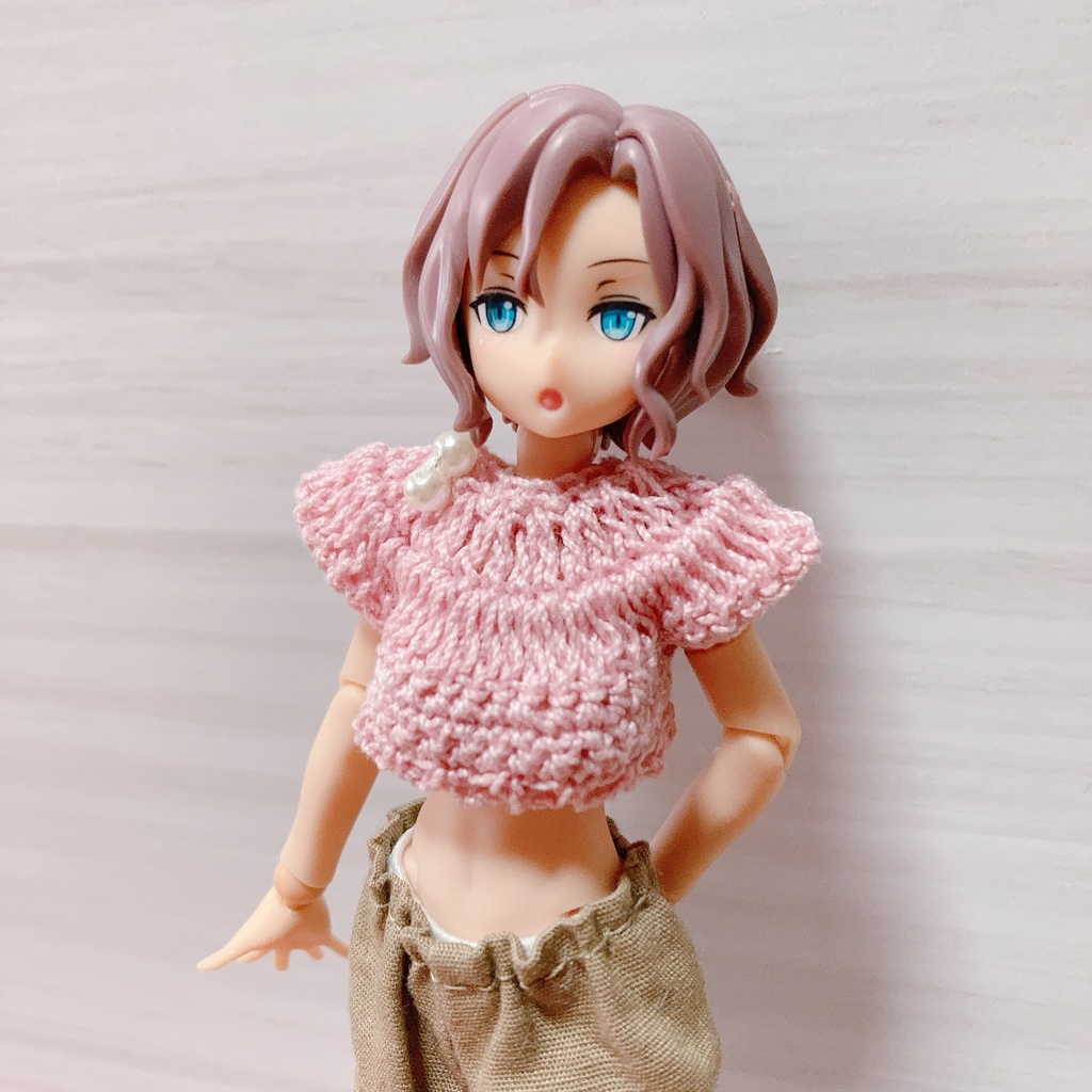 メガミデバイス等 1/12サイズ クロッシェトップス ショート丈 ピンク