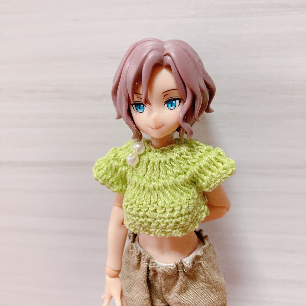 メガミデバイス等 1/12サイズ クロッシェトップス ショート丈 グリーン