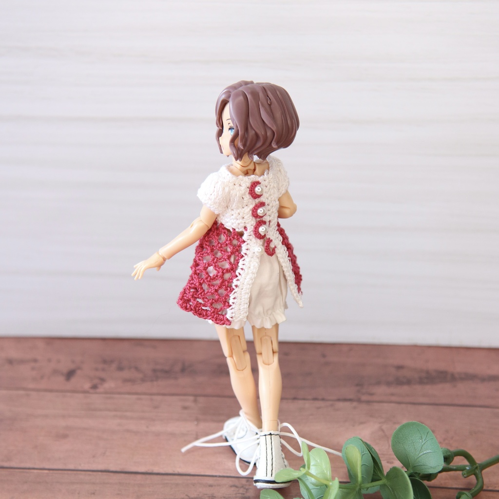 フレームアームズ・ガールサイズ 透かし編みチュニック&おぼうしセット スペシャルカラー ヴィオラ Twilight ・Midnight