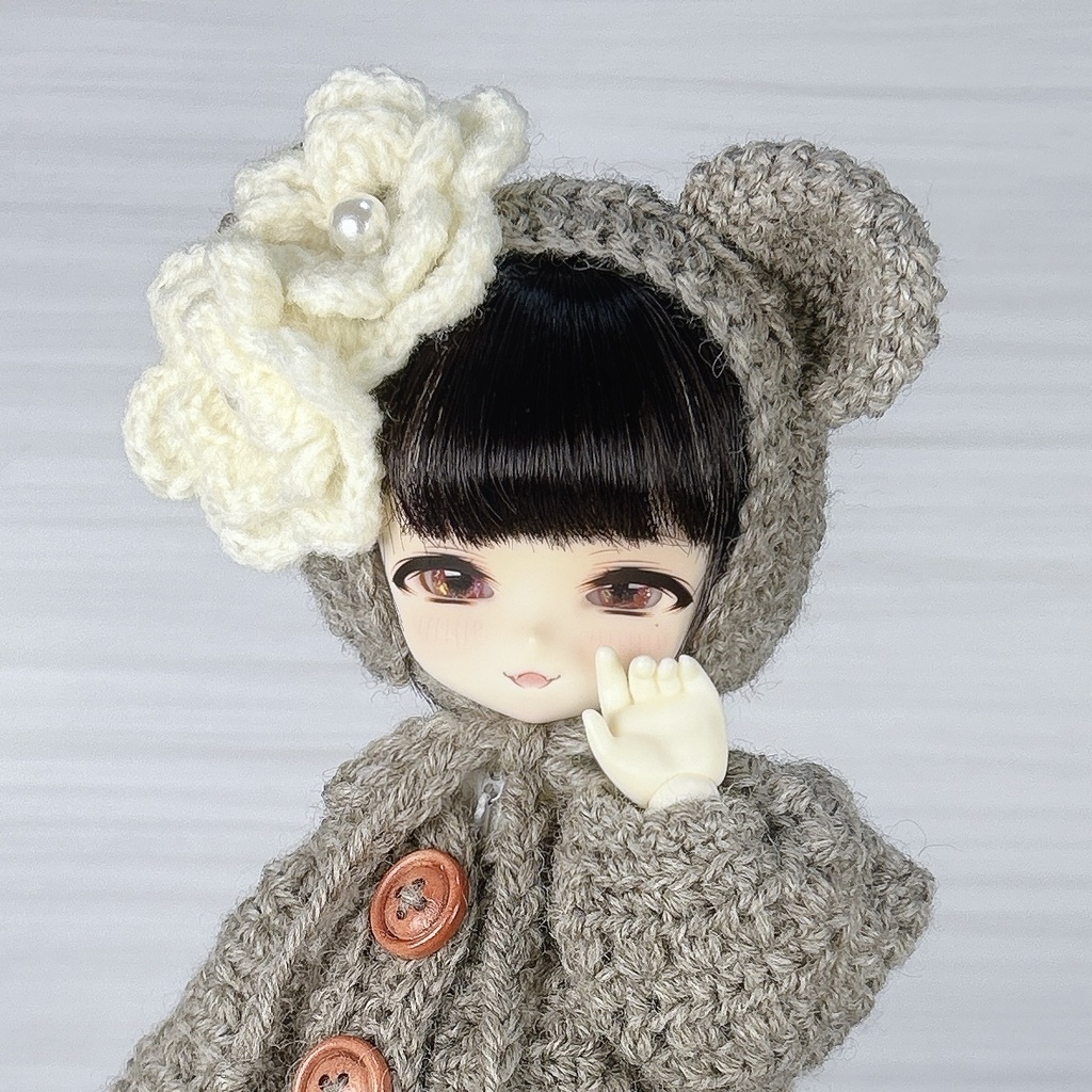 TinyFoxサイズ くまちゃんニットコート