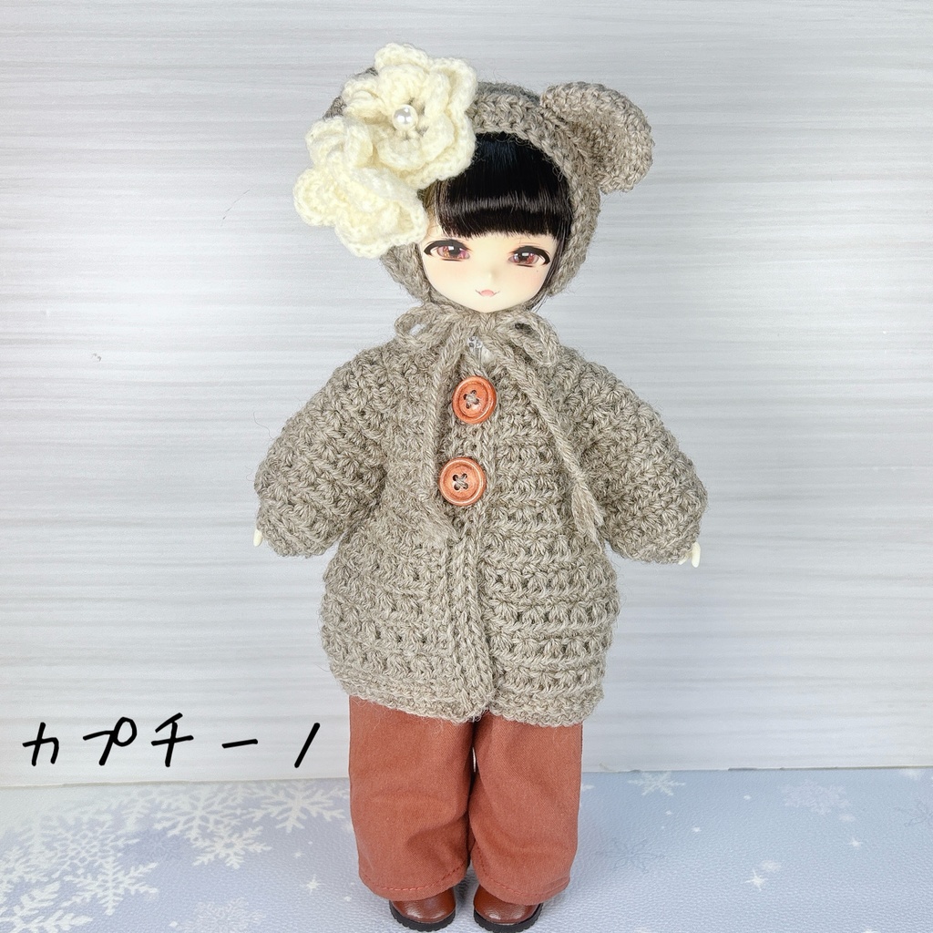 TinyFoxサイズ くまちゃんニットコート