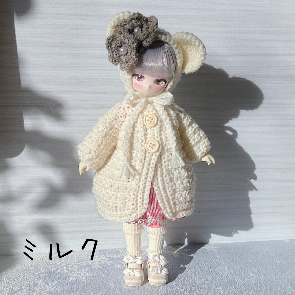 TinyFoxサイズ くまちゃんニットコート