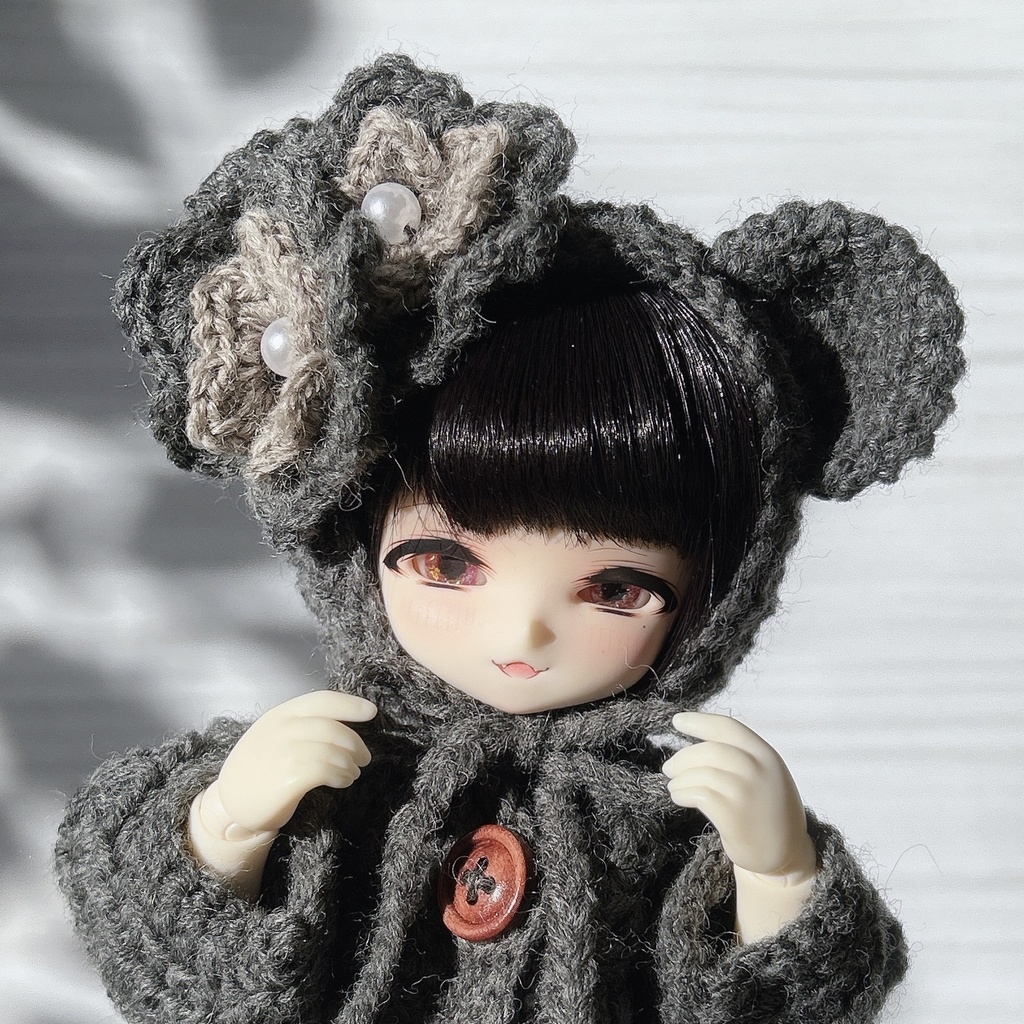 TinyFoxサイズ くまちゃんニットコート