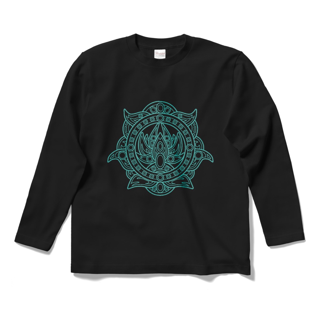 ロングスリーブTシャツ(黒/白)
