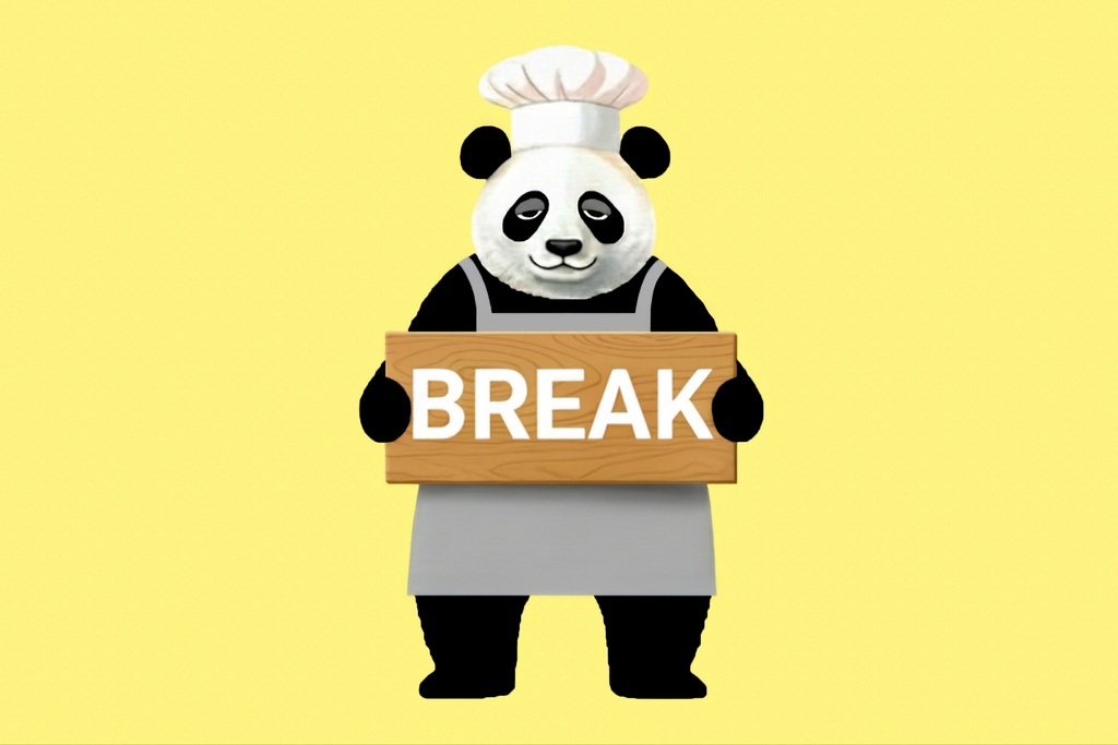 🐼✨ パンダ店長の営業ステータスセット「OPENしてるよ!」