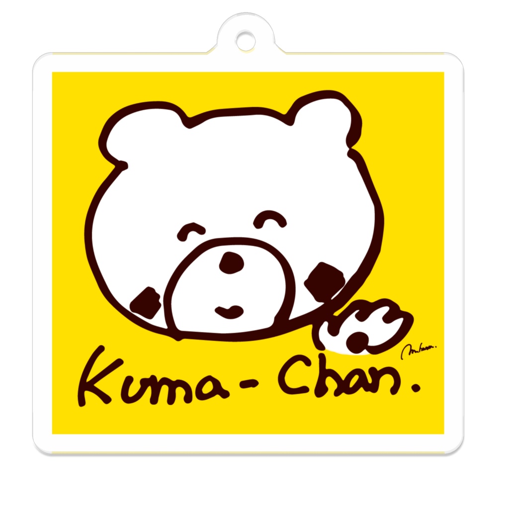 【Kuma-Chan】アクリルキーホルダー　きいろ