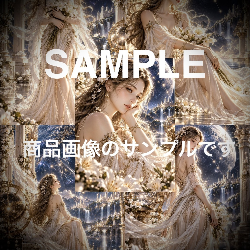 ULTIMATE VIRGO｜究極の乙女座｜幻想的AIアート5枚セット