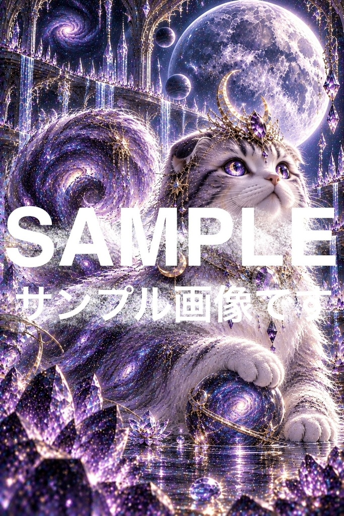 ULTIMATE AMETHYST CAT｜究極の紫晶猫  ― 月夜に現れる、紫晶を纏った幻想の猫 ―
