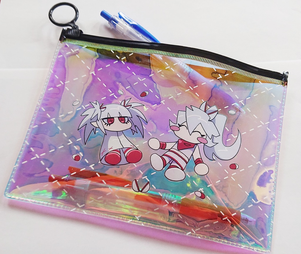 【創作】エディトリちゃんオーロラポーチ