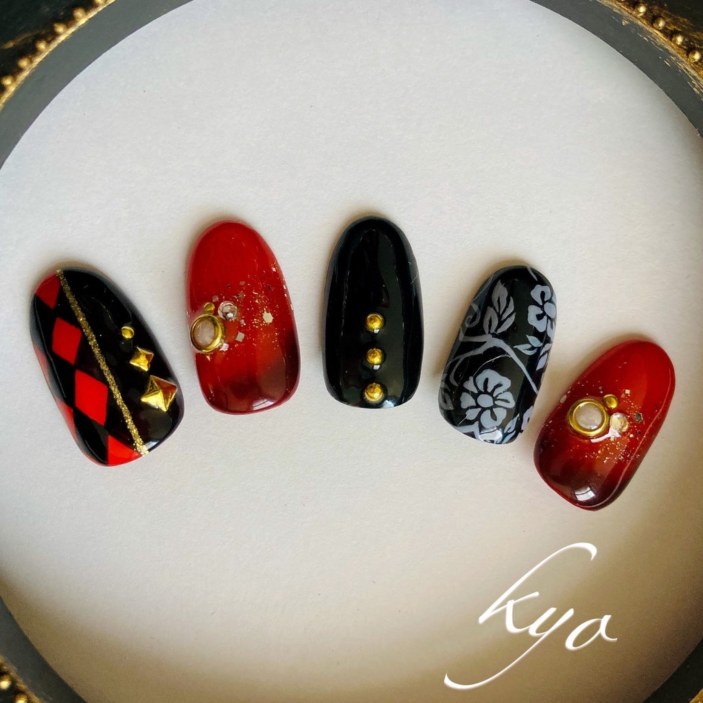 刀剣乱舞*加州清光*モチーフネイル