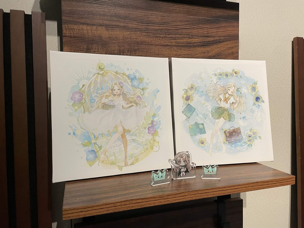〖 #Ellise3周年 〗キャンバスアート🎐朝顔〖受注生産:8/5~8/31〗