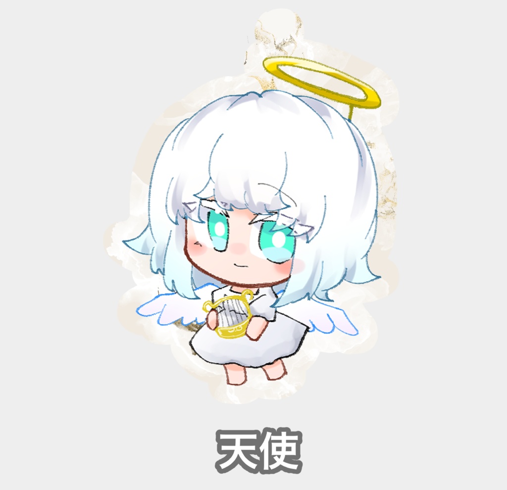 【全2種】シロウちゃん(悪魔・天使)アクリルキーホルダー