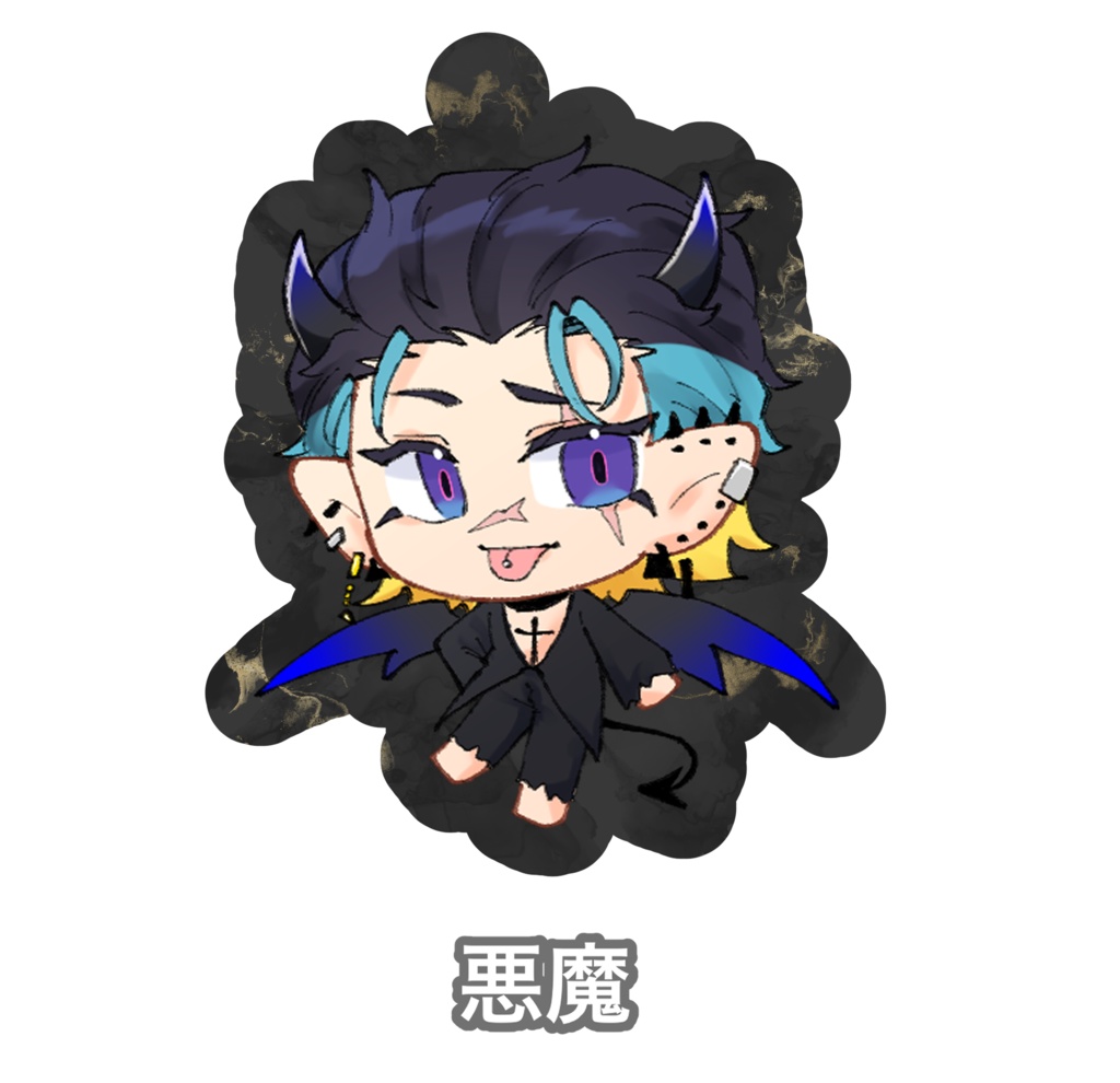 【全2種】千鴻(悪魔・天使)アクリルキーホルダー