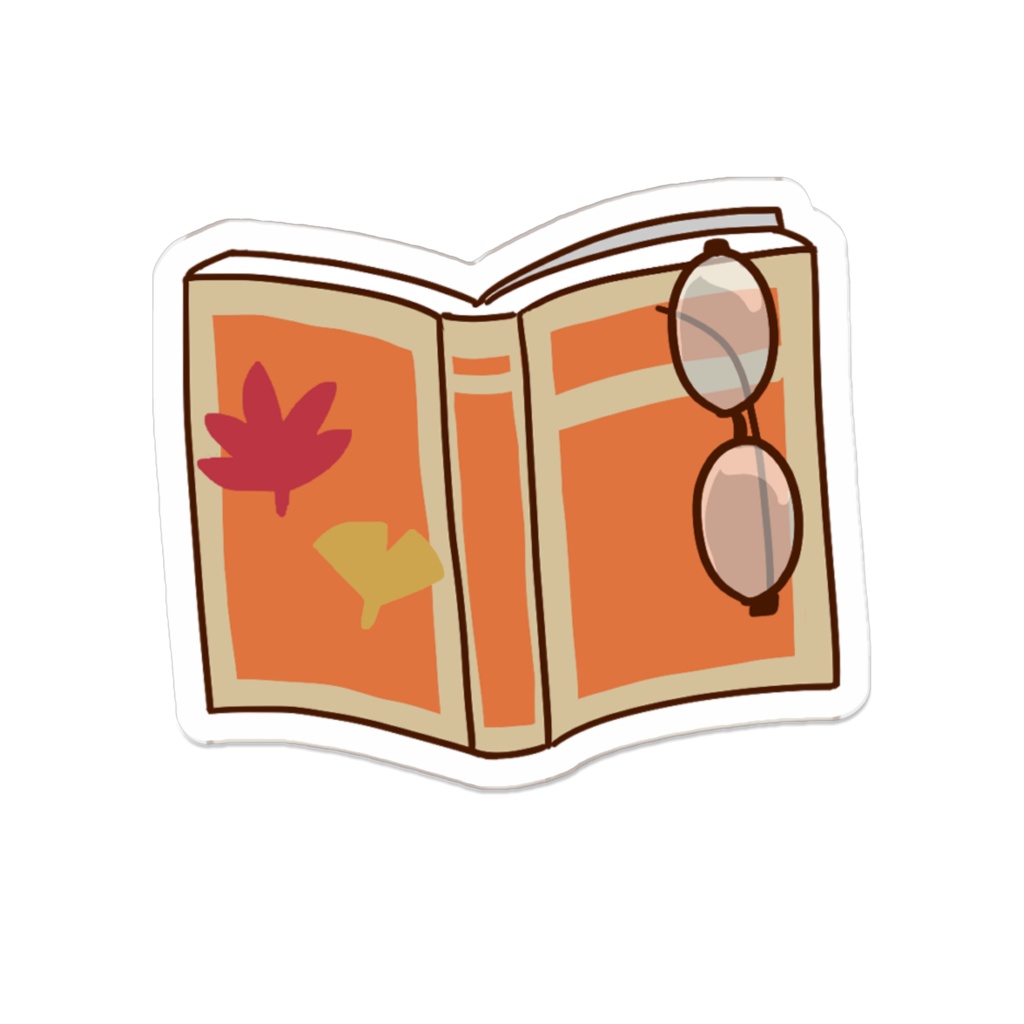 ぬいにつけられるアクリルバッジ　四季シリーズ　秋