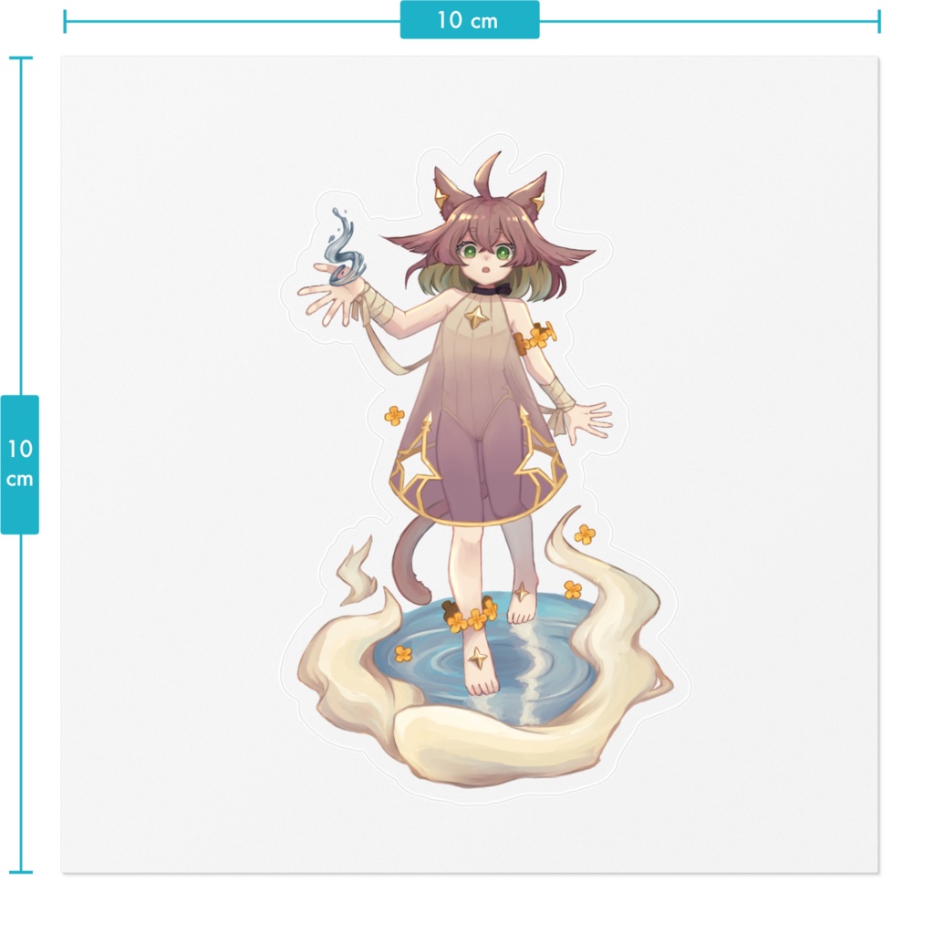 猫少女 ステッカー