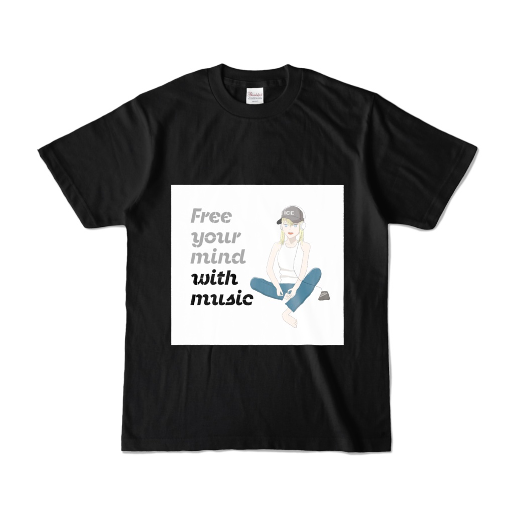 ヘッドホンガールTシャツ