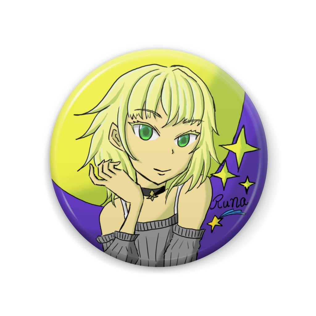 缶バッジ　ルナ姉さん