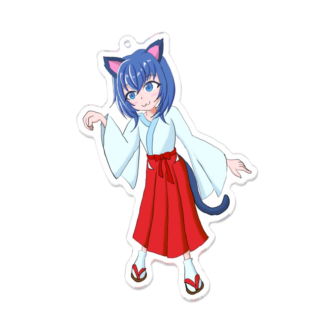招き巫女　キーホルダー