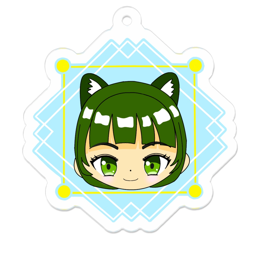 猫耳キーホルダー