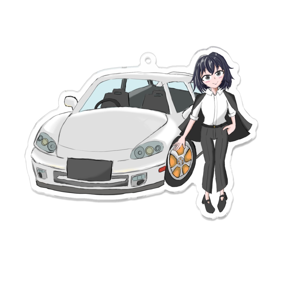 名車とOL　キーホルダー
