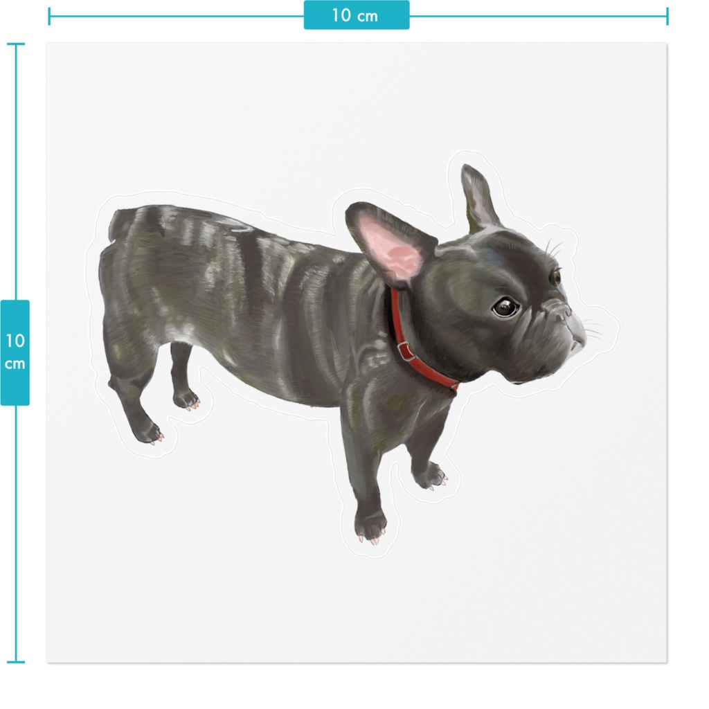 どこかを見つめるフレンチブルドック