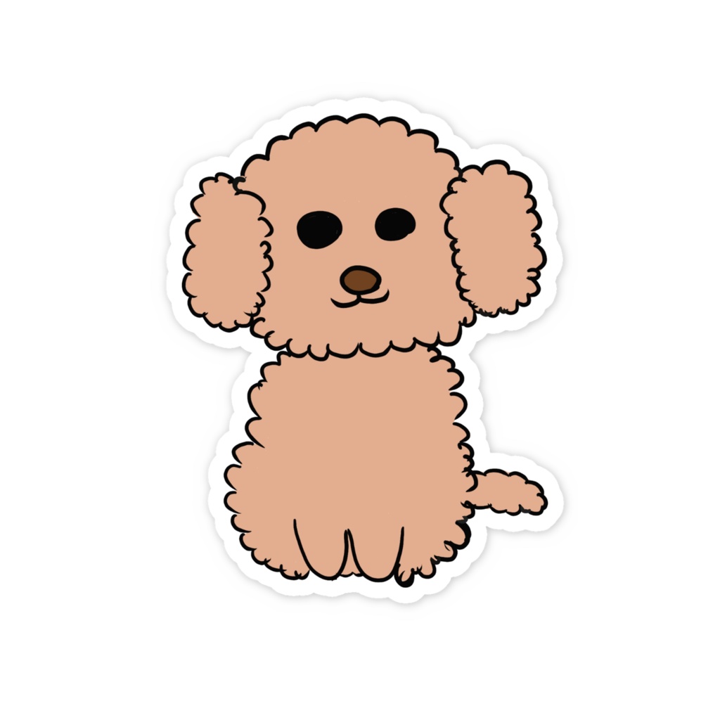 モコモコちゃんステッカー