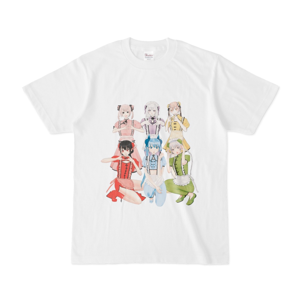 チャイナ服メイド達集合ハートマーク
