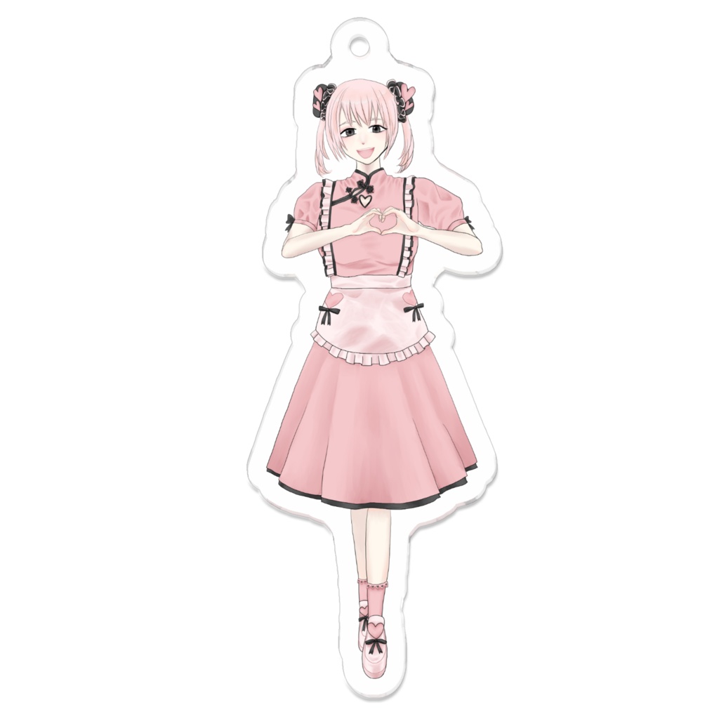 チャイナ服メイド ピンク