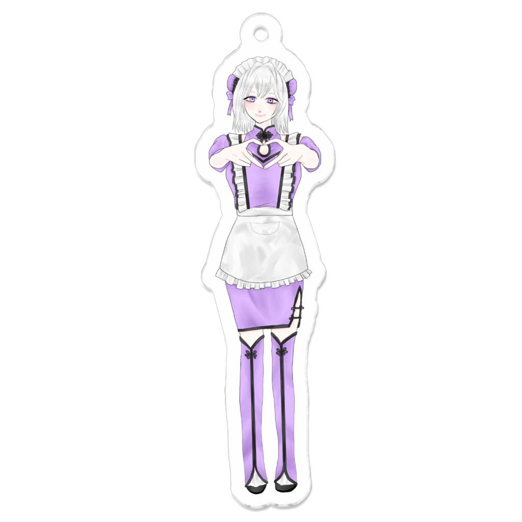 チャイナ服メイド 紫