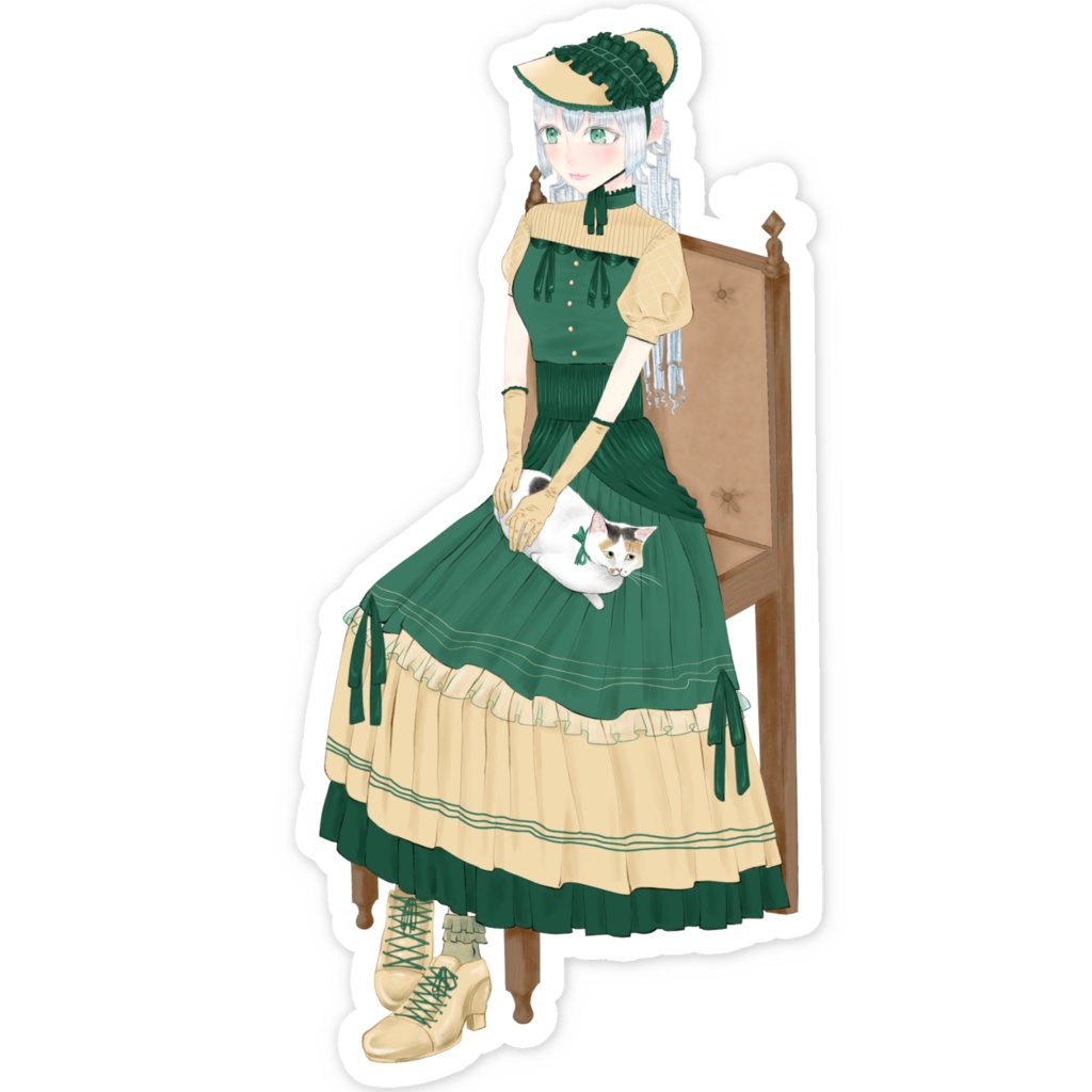 椅子に座っている女の子