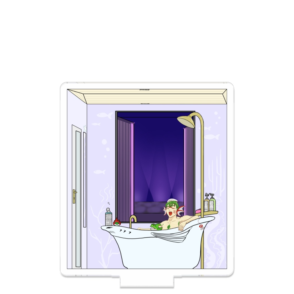 【オリジナルキャラクター】ワンルームズファミリーVol.04 浴室のフローくん つながるアクスタ