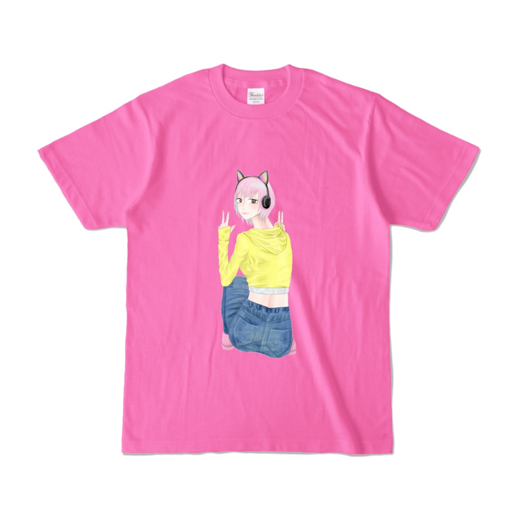 ねこヘッドフォンの女の子