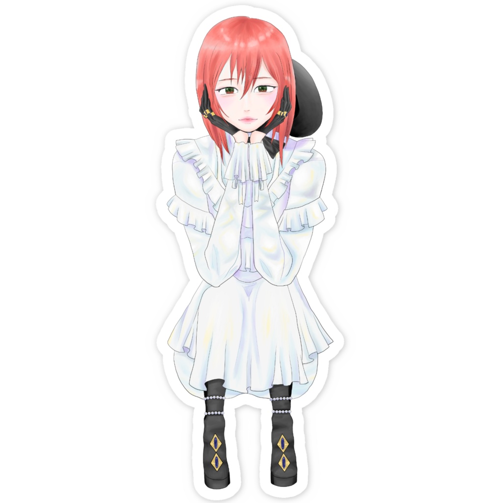 座っている女の子