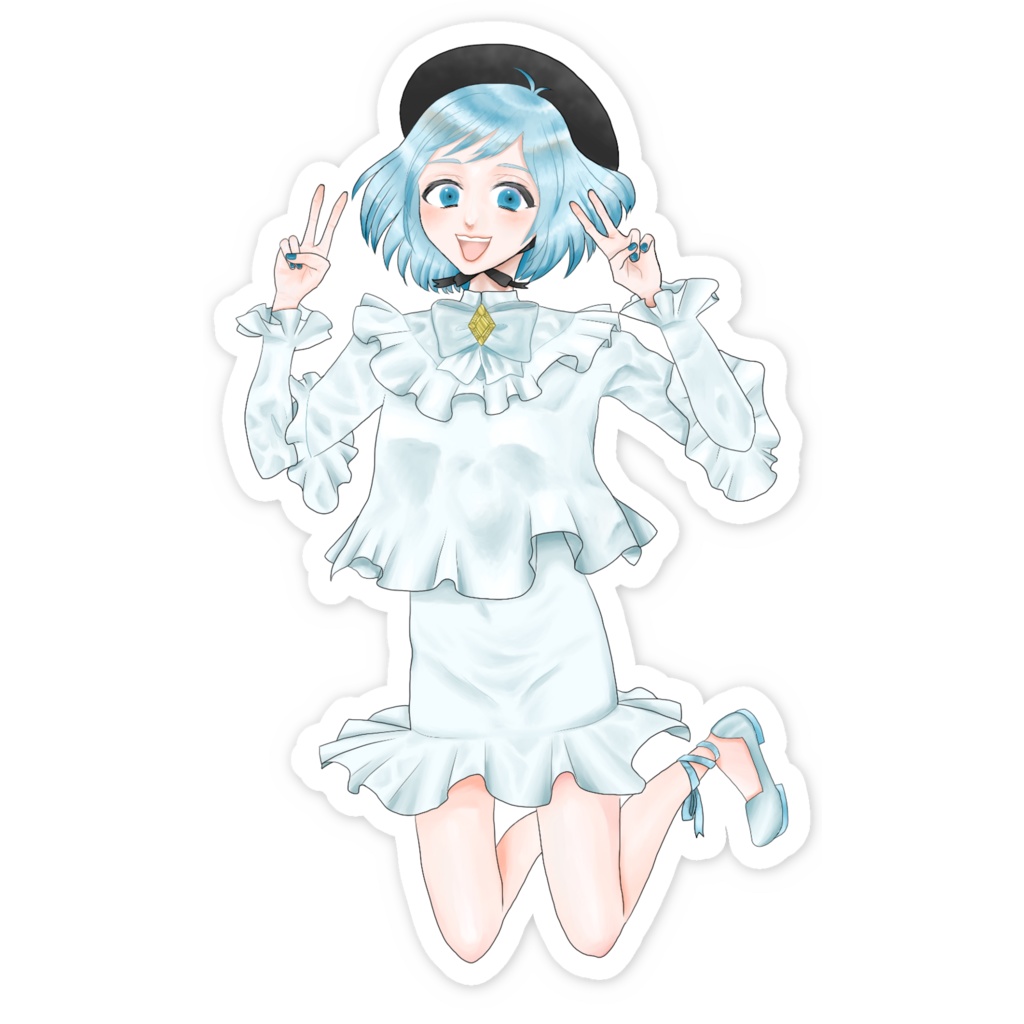 ジャンプしている女の子