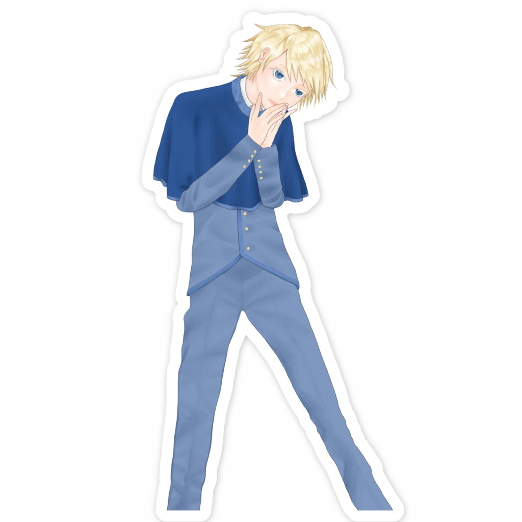 両手を合わせるお兄さん