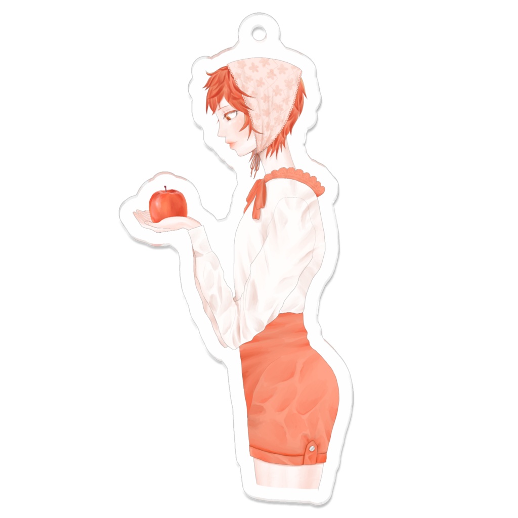 リンゴを持っている女の子