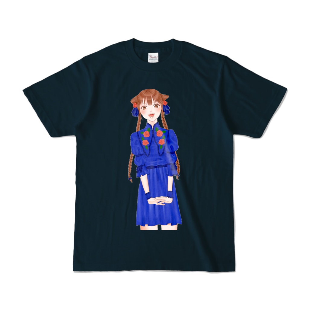 ネイビードレスの女の子