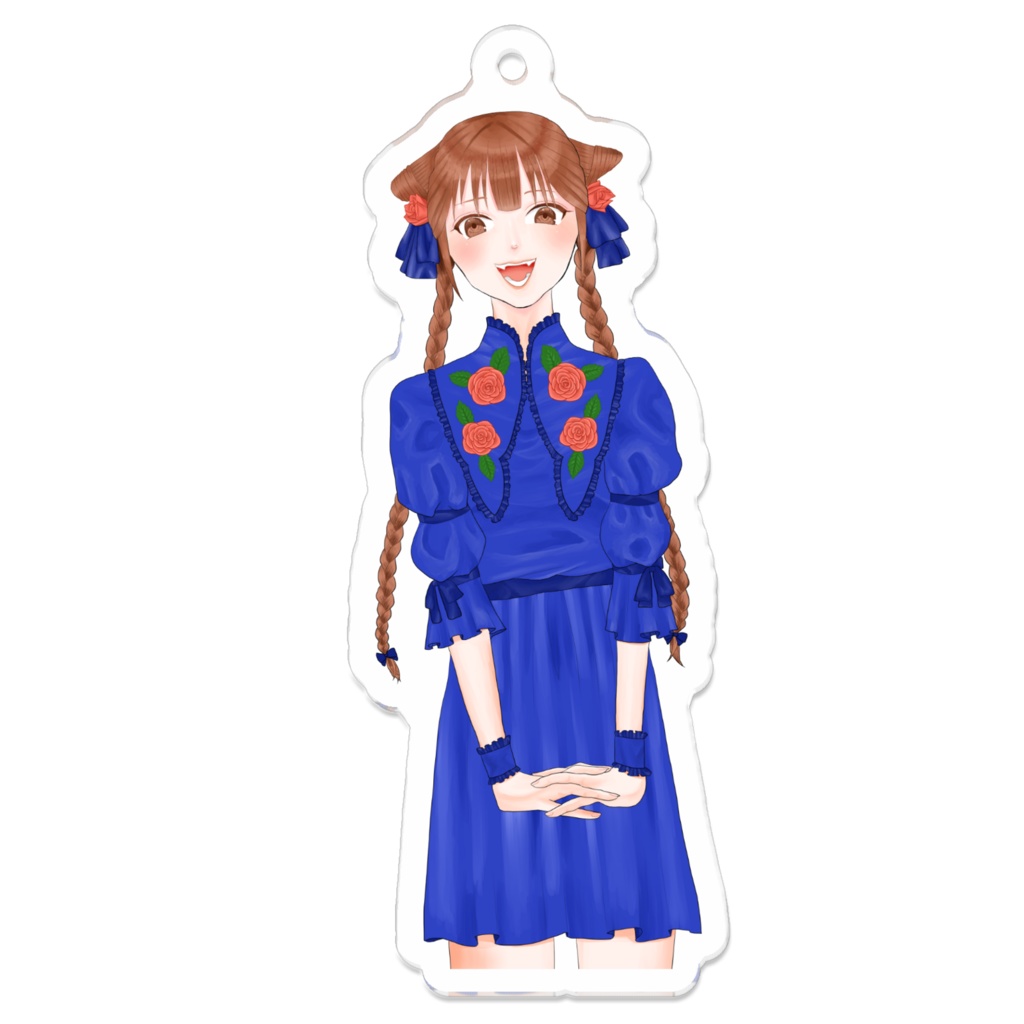 ネイビードレスの女の子