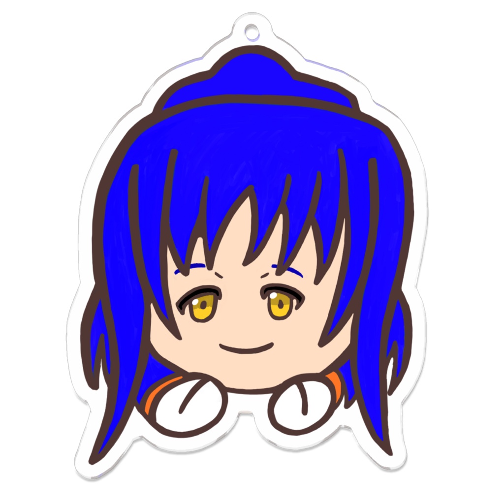 寝そべりぬいぐるみ風アクリルキーホルダー