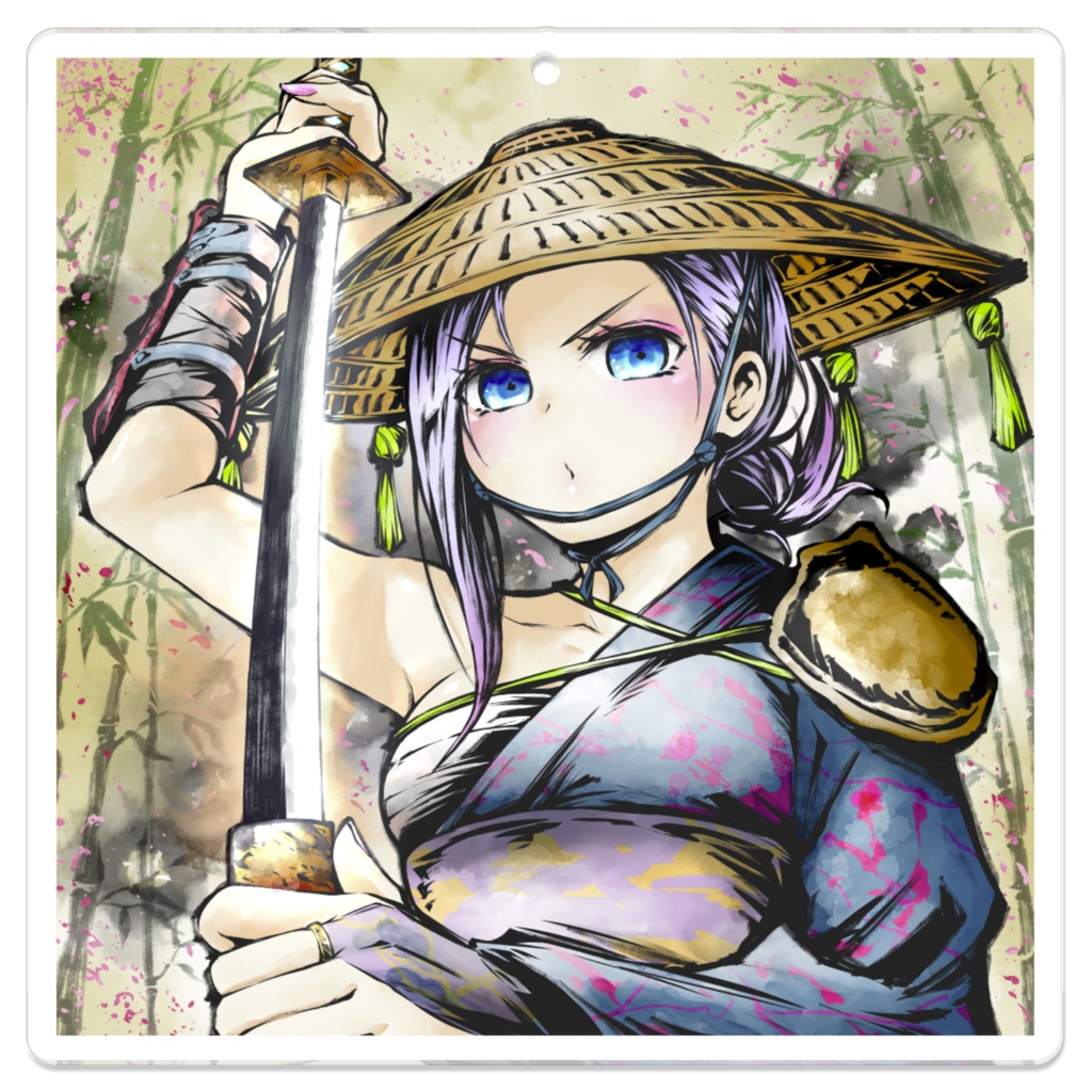 精神一到！一刀・侍娘　アクリルキーホルダー