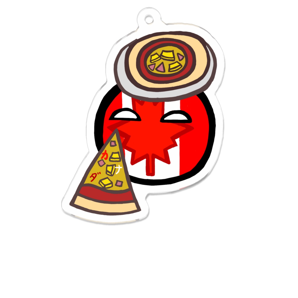 PBコーティングアクリルキーホルダー(カナダ)