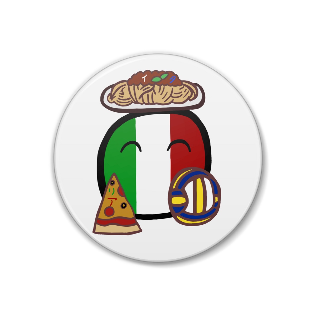 PB缶バッジ(イタリア)