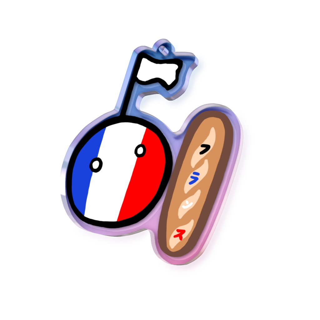 PBオーロラアクリルキーホルダー(フランス)